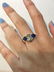 One 2.06 carat diamond & sapphire ring,GIA report - 14