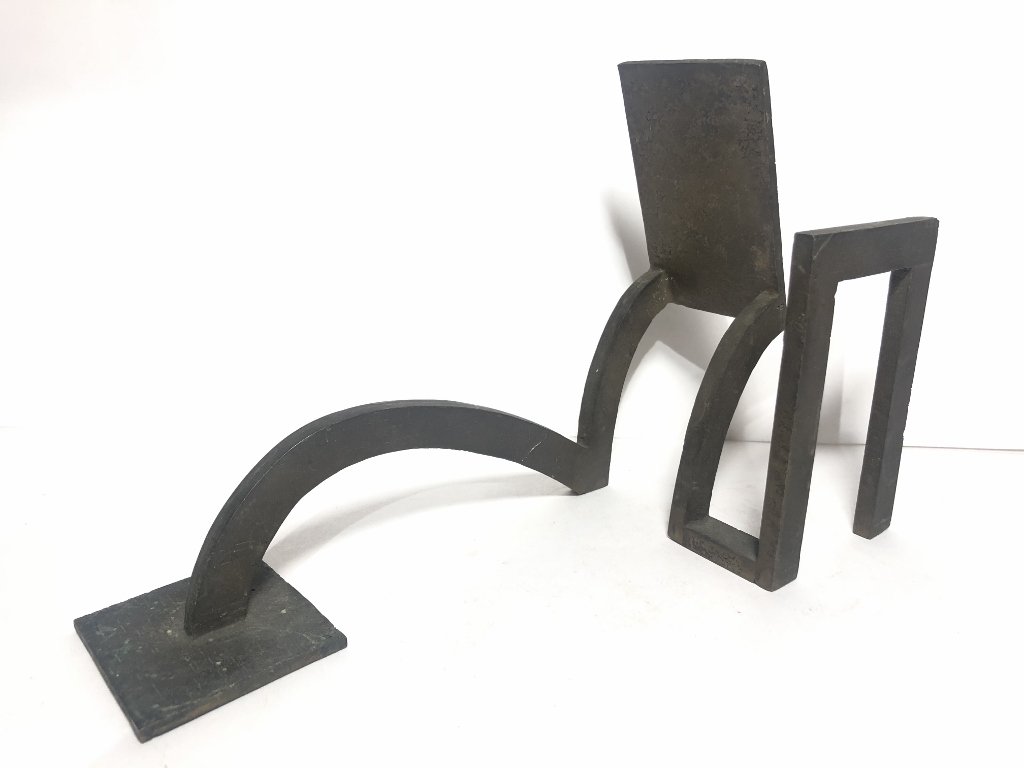 Modern bronze sculpture,c.1970,signed Leon (1 of 6)
