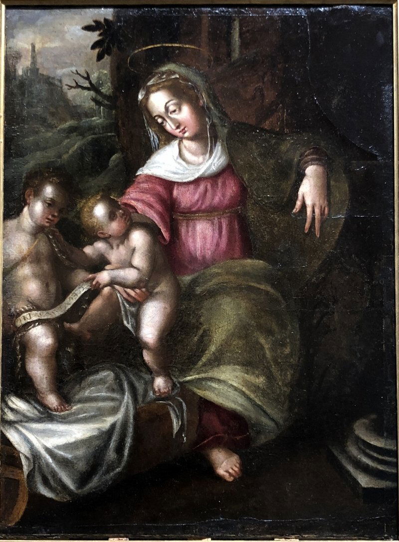 Old Master ptg, Madonna and Child, 17th/18th century (1 of 8)