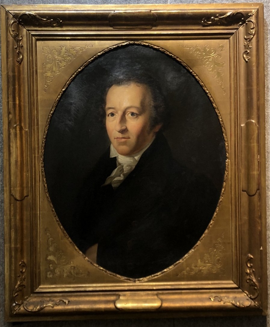 18th century portrait painting European gentleman: 18th century portrait painting European gentleman, 37" x 31 in frame, 27" x 21" without frame