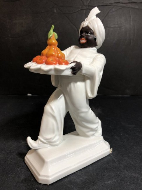 Rosenthal figurine of Moor at banquet, 1925 (1 of 8)