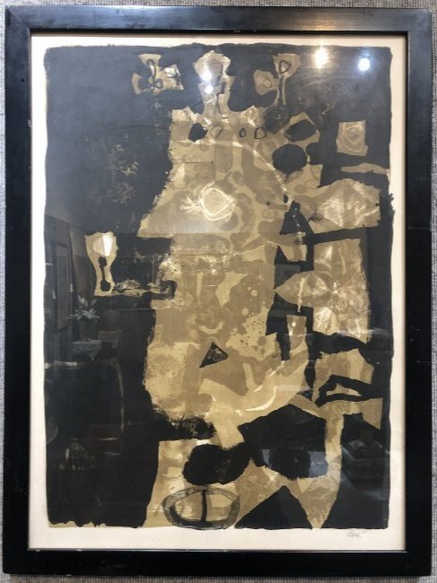 Large litho "Roi a la Pipe" by Antoni Clave (1 of 4)