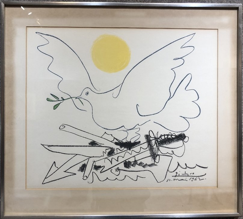Lithograph by Picasso, Dove of Peace, c.1967 (1 of 6)