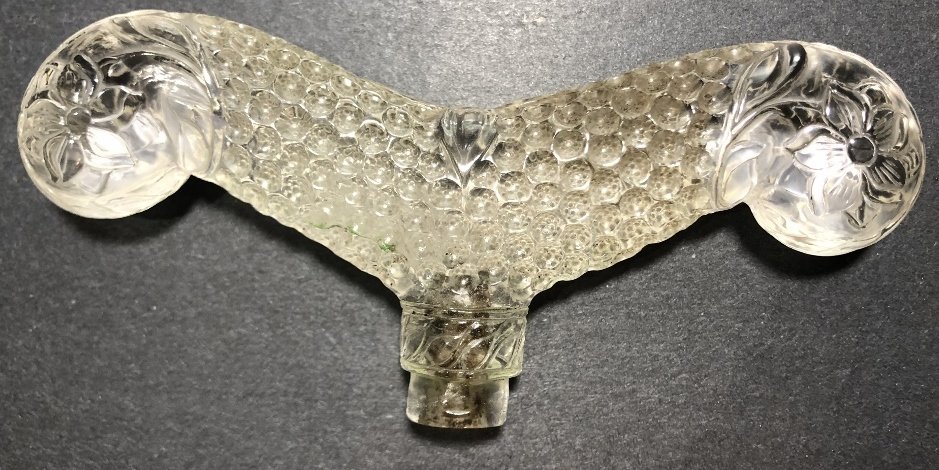 Rock crystal cane handle, Moghul style (1 of 6)