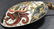 Large Faberge silver and enamel spoon, c1900, 8 "long - 4