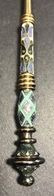 Large Faberge silver and enamel spoon, c1900, 8 "long - 8