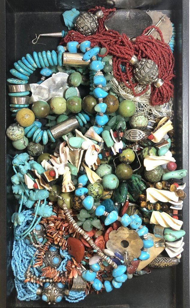 Misc jewelry, some turquoise,20 items. (1 of 12)
