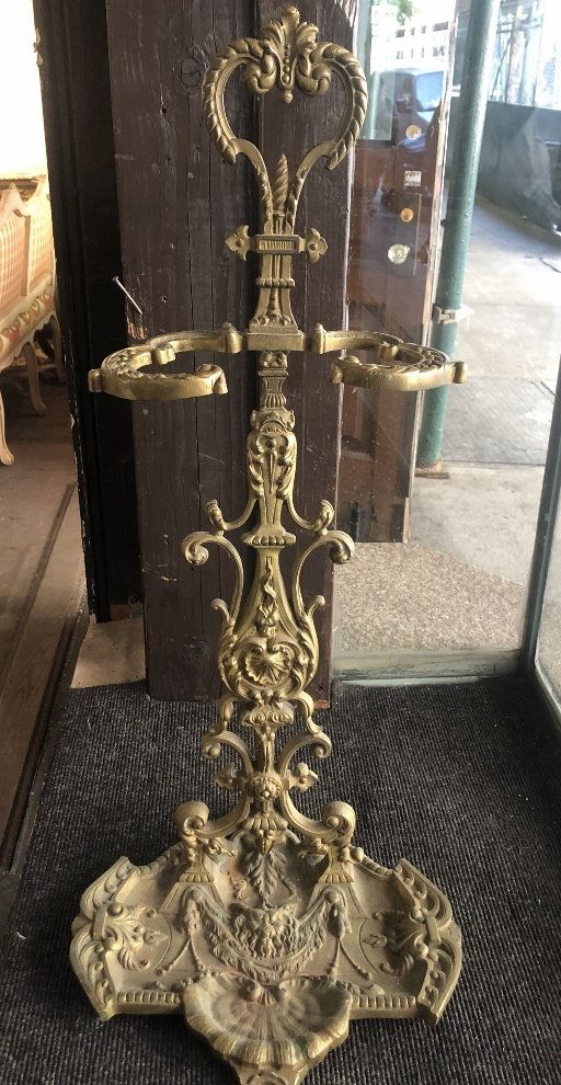 Bronze umbrella stand,circa 1945 (1 of 5)