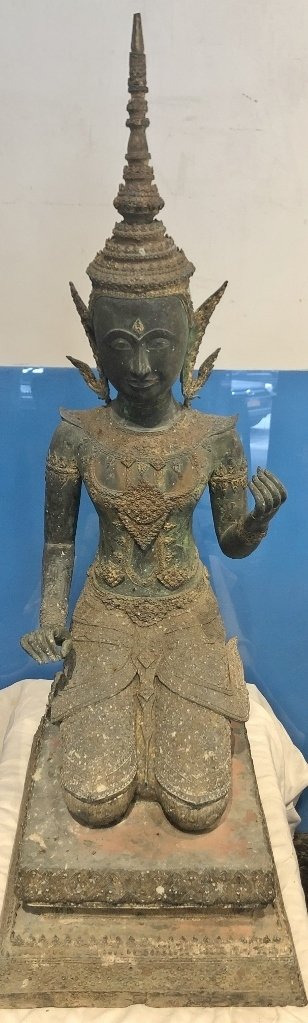 Huge Thailand Buddha, c.1940, 23.5 x 16.5 x 47 inches (1 of 20)