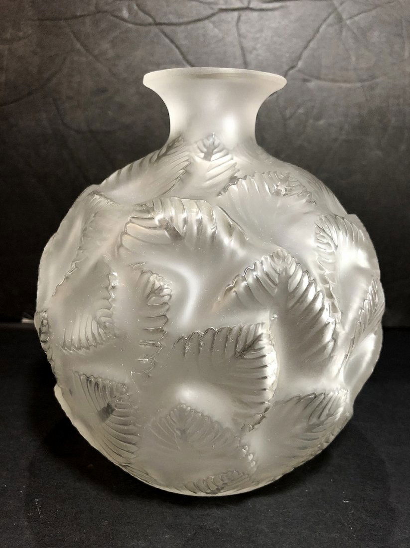 R.Lalique Ormeaux vase, c.1930 (1 of 5)