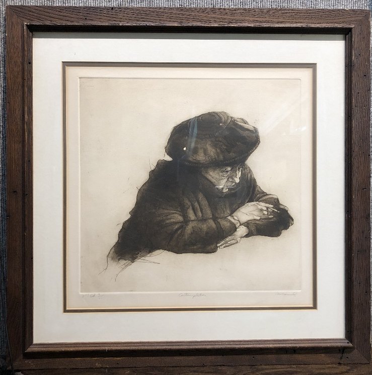 Etching:Contemplation by Harry McCormick (1 of 7)