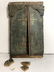 Russian painted wood triptych,c.1900 - 8