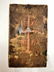 Russian painted wood triptych,c.1900 - 9
