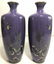 Pair of Japanese cloisonne vases