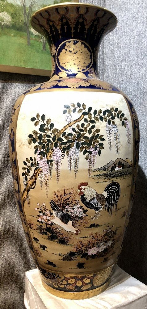 Large Satsuma vase,Dai Nippon Kyoto Bunrinpozan (1 of 9)