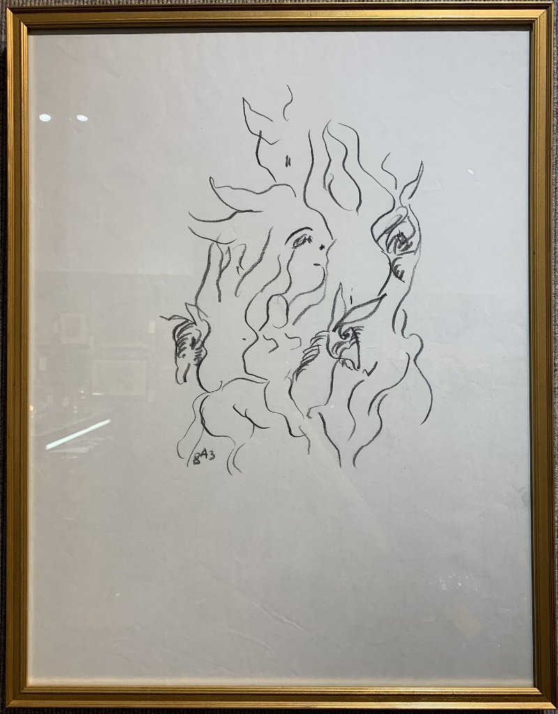 Double sided drawing by Antole Zverev (1 of 5)