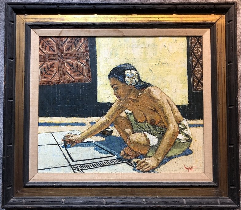 Painting of Polynesian woman by Noel Daggett (1 of 9)