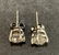 Platinum and diamond stud earrings, GIA report. - 5