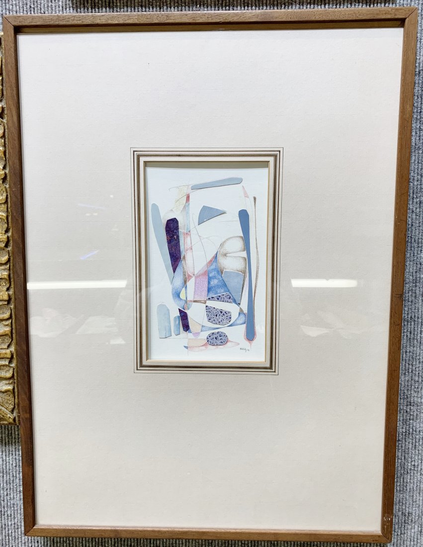 Collage by Rose Baklish,circa 1979: Collage by Rose Baklish,circa 1979, 8.5" x 5.5" in a frame 23" x 16.5".