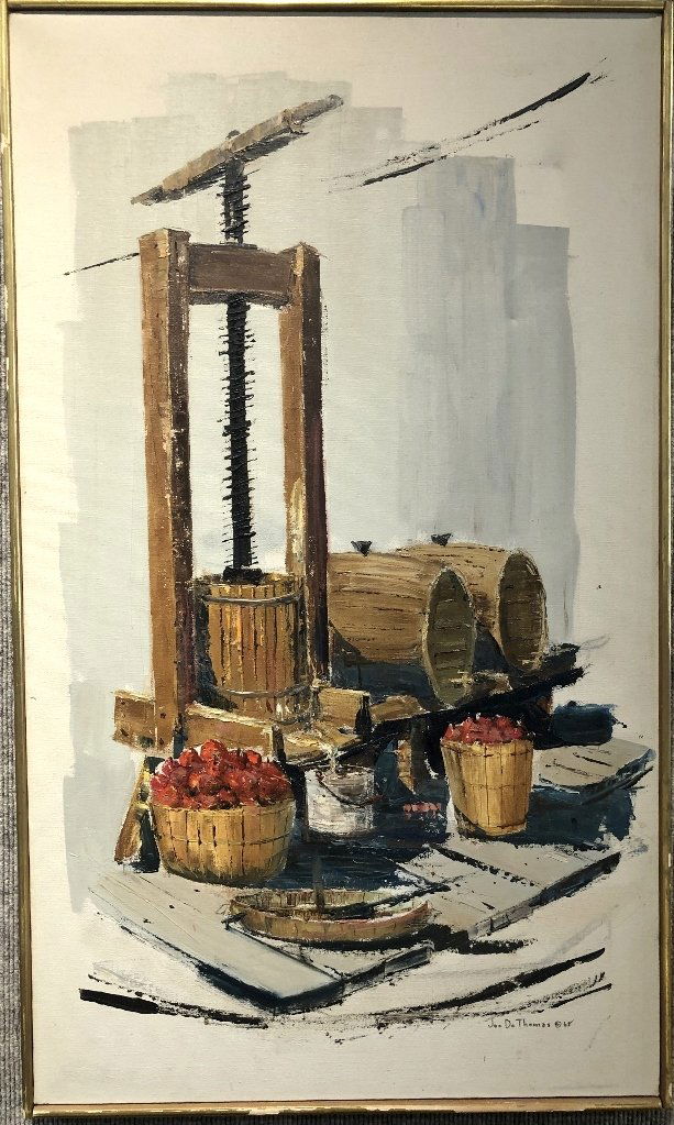 Painting of Cider Press, Joe De Thomas,Salmagundi (1 of 7)