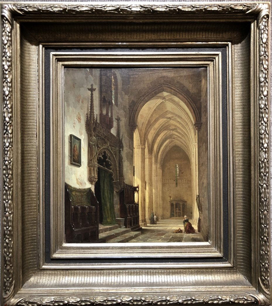 Painting of Lorenz Church  by Franz Stegmann,c.1872 (1 of 11)