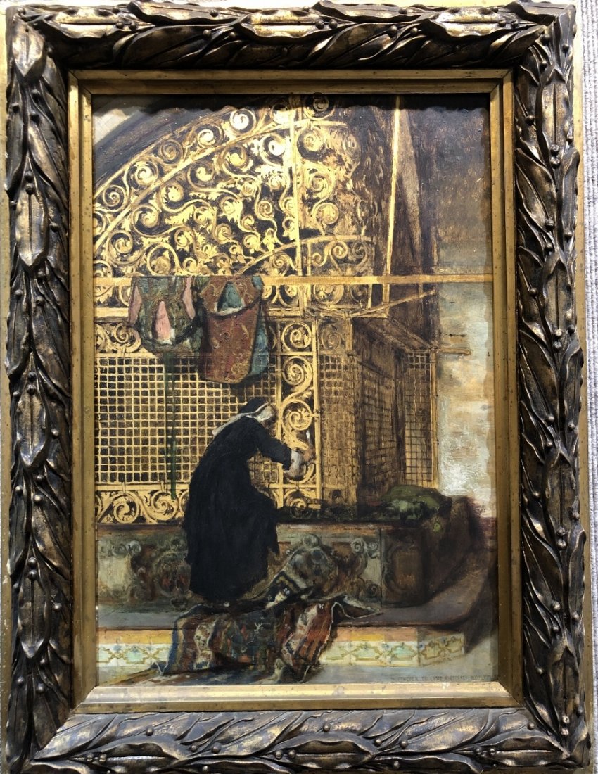 Orientalist painting by Theo.Ethofer, 1880 (1 of 6)