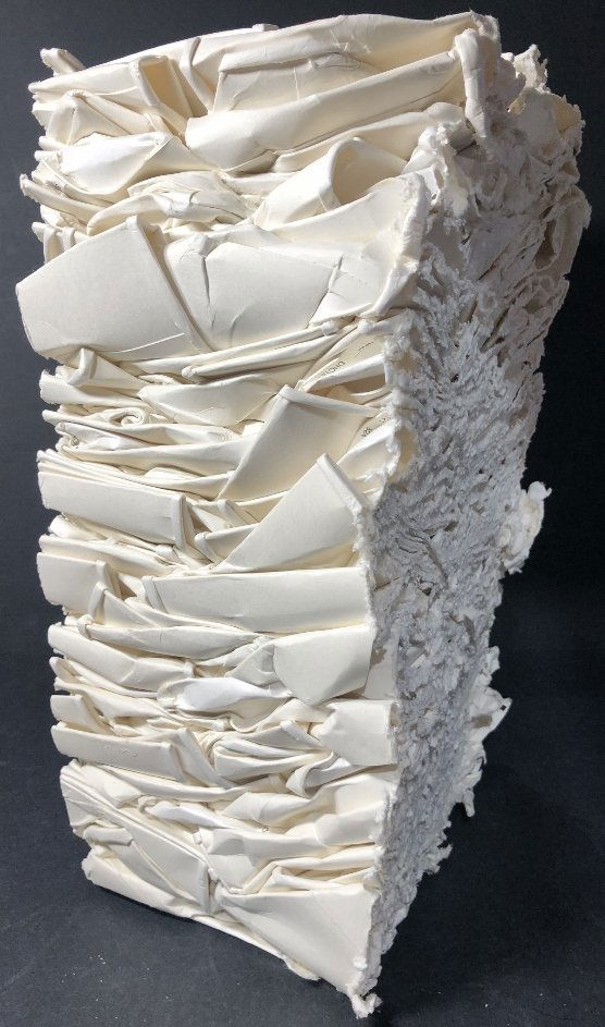 Paper sculpture by Allyson Viera with authen papers. (1 of 8)