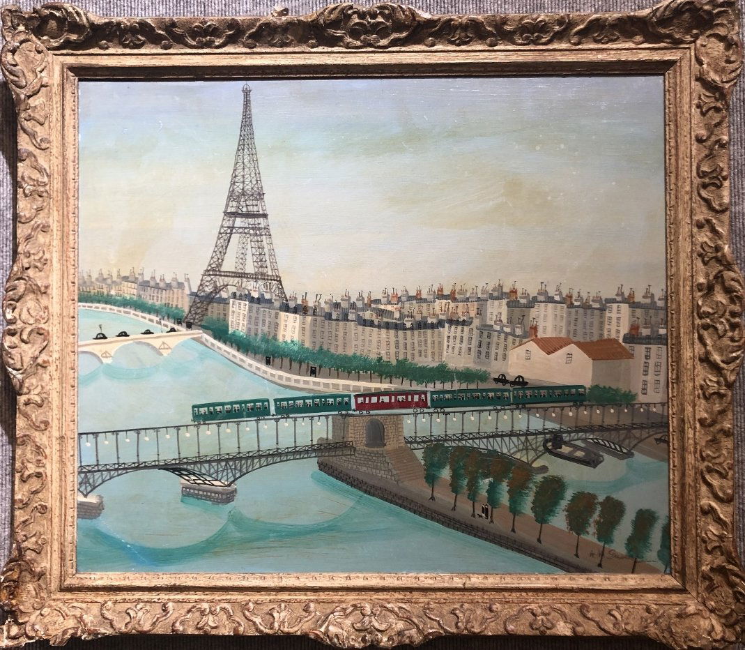 Painting of Eiffel Tower by Armand Marie Gurin (1 of 9)