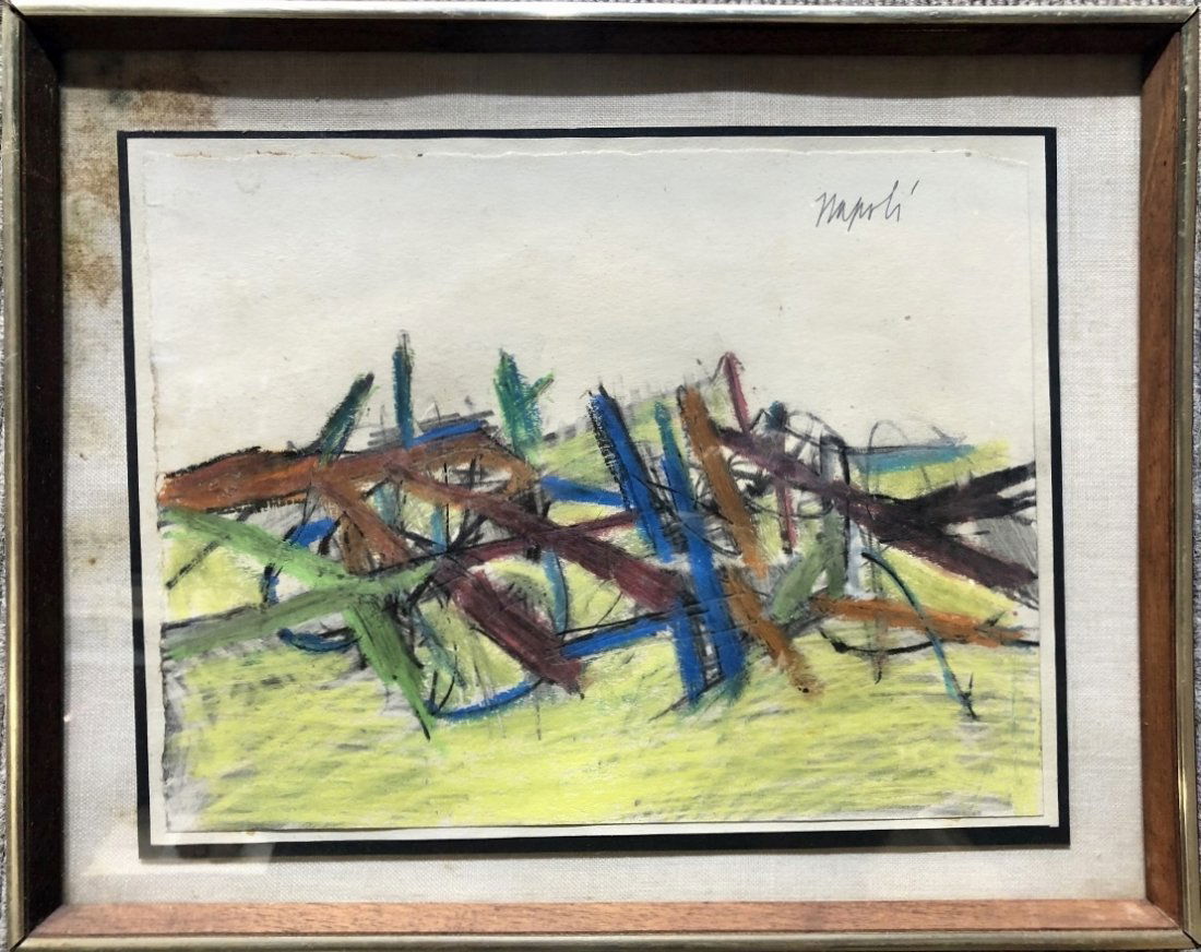 Colored pencil drawing by Giuseppe Napoli,c.1970 (1 of 7)