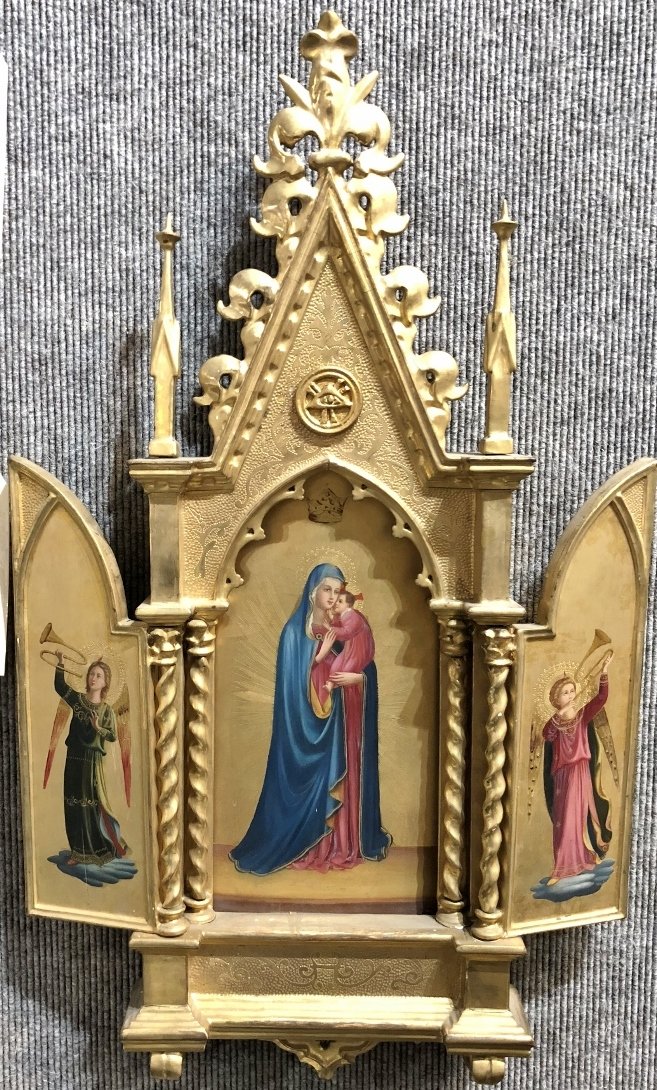 Painted Angel triptych, c.1900 (1 of 9)