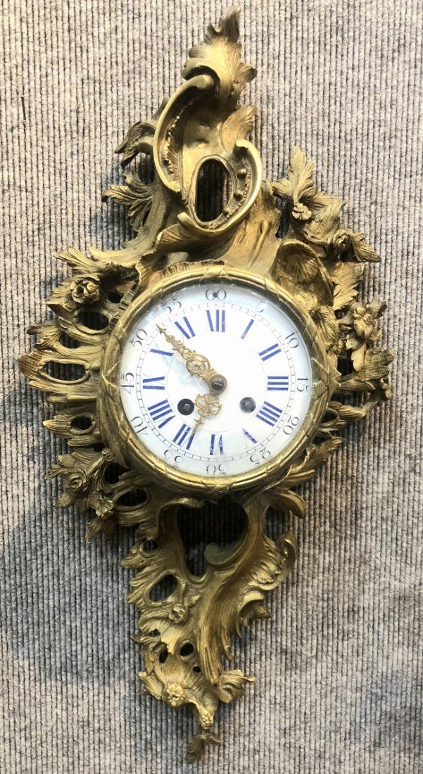 Louis XV style wall clock,circa 1940. (1 of 4)