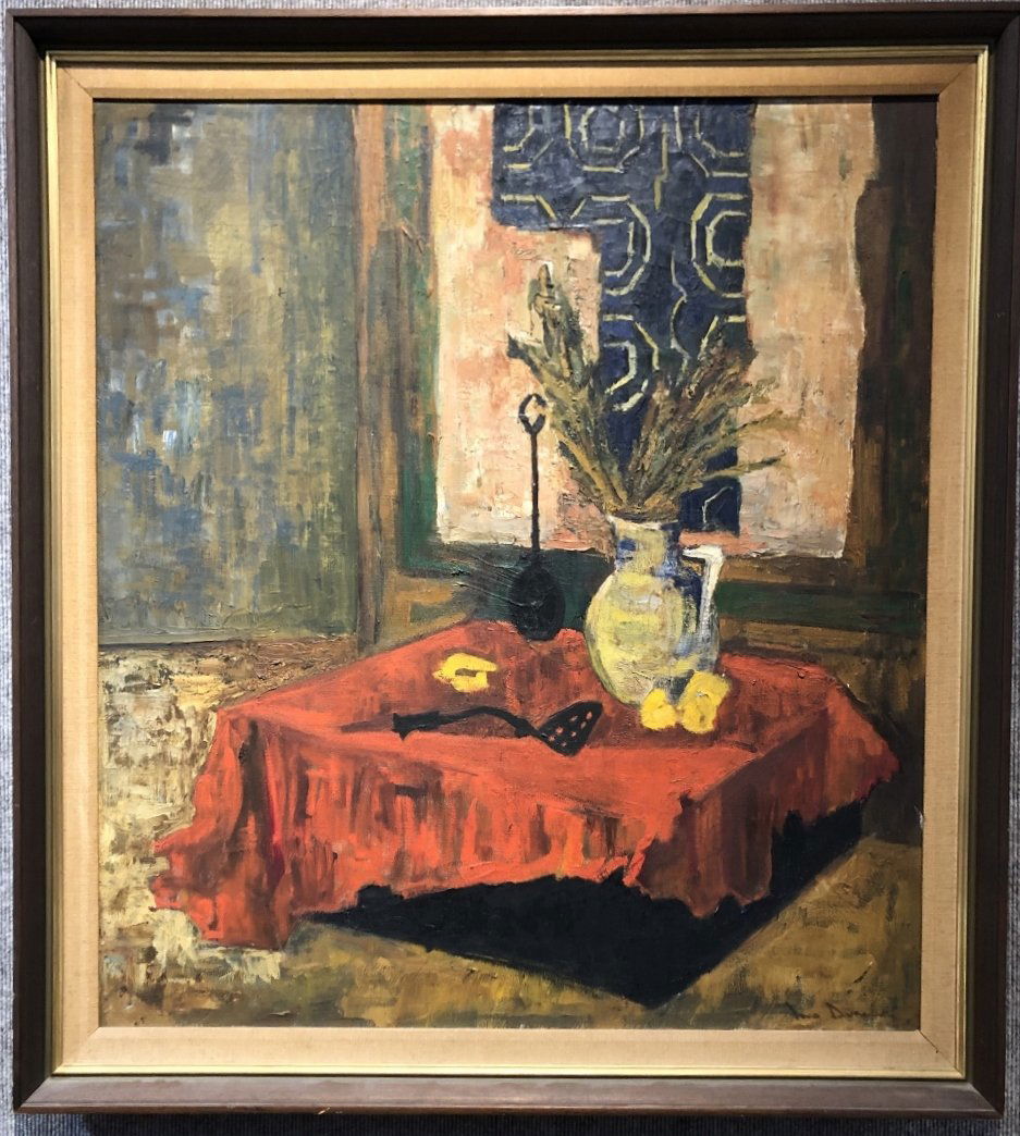 Painting  of interior still life by Jean Duncan,c.1960 (1 of 9)