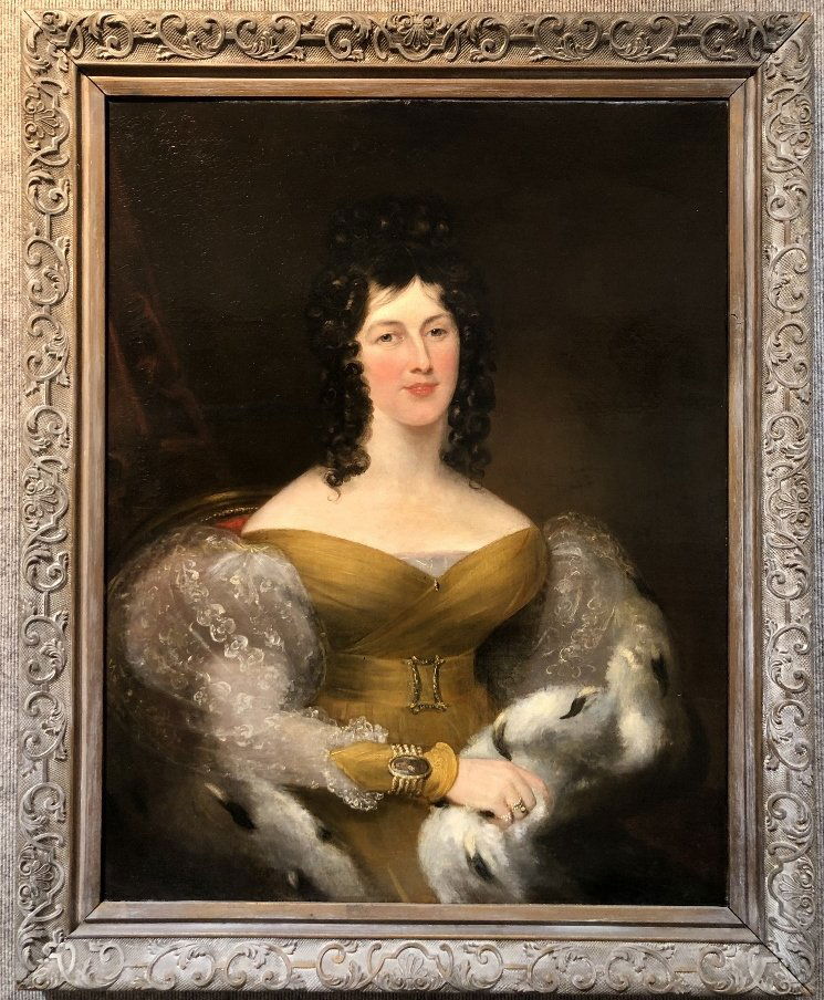 18th/19thc Old Master painting, elegant lady (1 of 9)