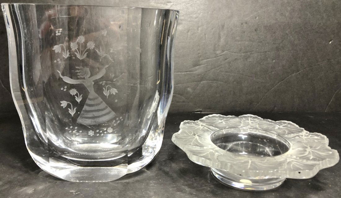 Two crystal items, one Lalique (1 of 10)