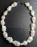 Sterling silver and baroque pearl necklace
