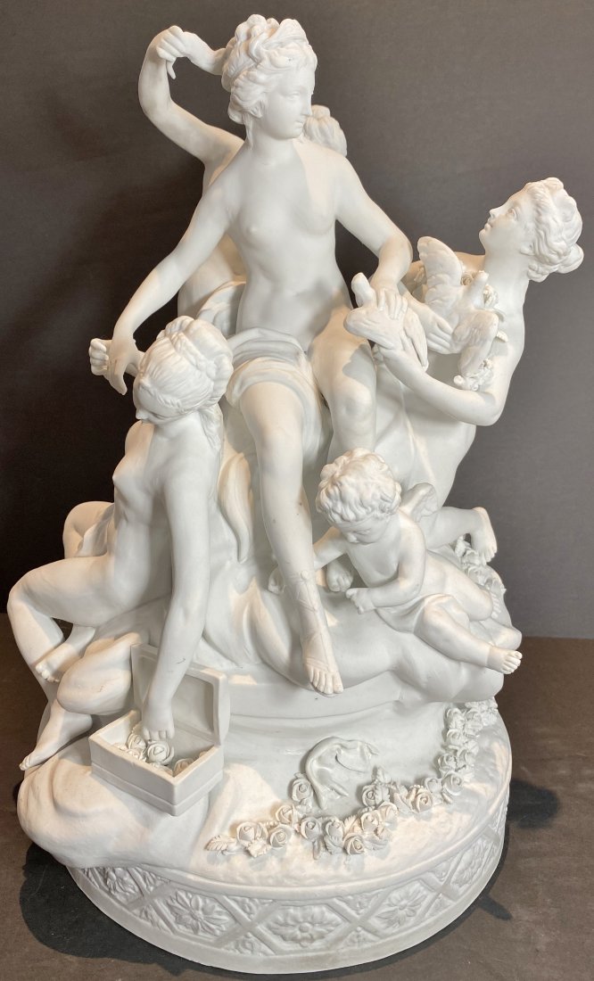 Bisque figural group of goddesses, c.1880 (1 of 6)