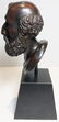 Wood bust of scholar, early shell form ceramic - 8