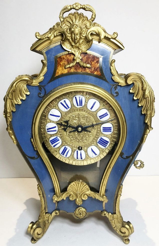 18thc style mantel clock, c.1900 (1 of 9)