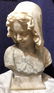 Alabaster bust of crying girl, c.1900