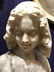 Alabaster bust of crying girl, c.1900 - 2