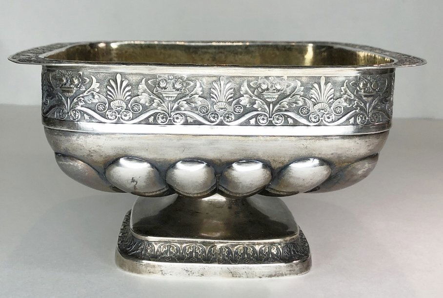 Russian silver bowl, 19th century, 13.7 t. oz (1 of 9)