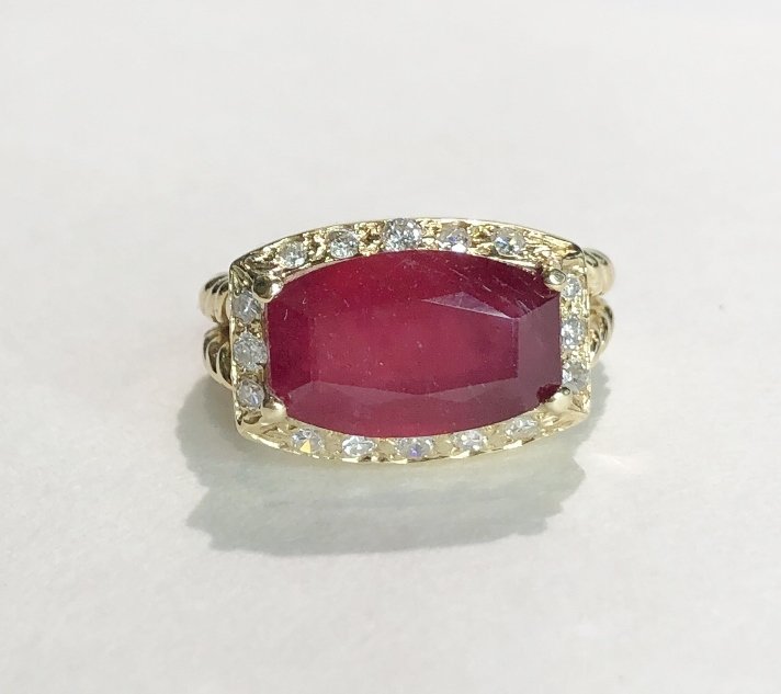 18k ruby diamond ring, 6.3 dwts (1 of 10)