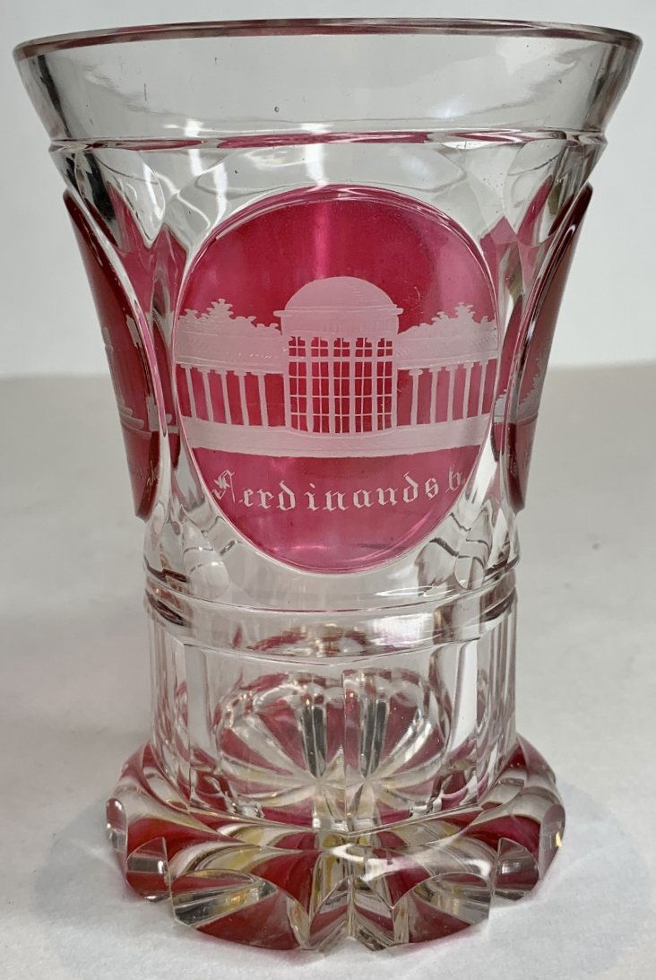 Cut to clear Austrian spa beaker (1 of 7)