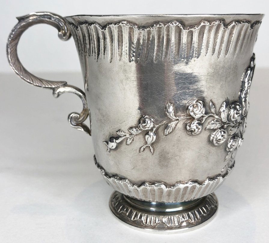 18th century silver cup, 4.4 t. oz (1 of 7)
