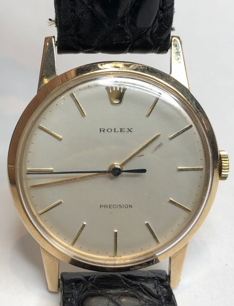 9k gold Rolex mens wristwatch, 21.4 dwts (1 of 15)