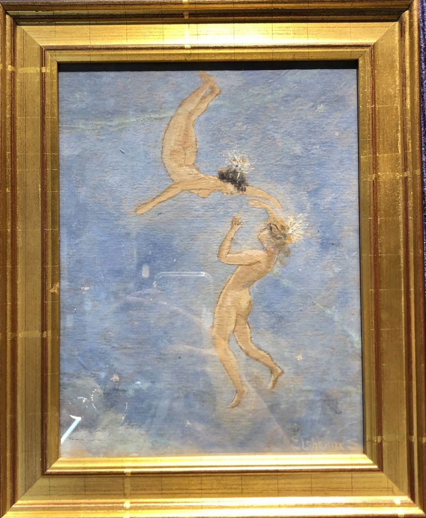 Painting of two ethereal spirits by Louis Eilshemius (1 of 8)