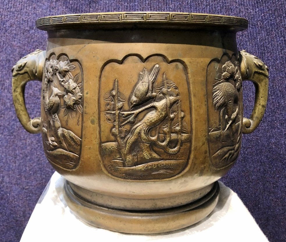 Asian bronze planter,c.1900 (1 of 7)