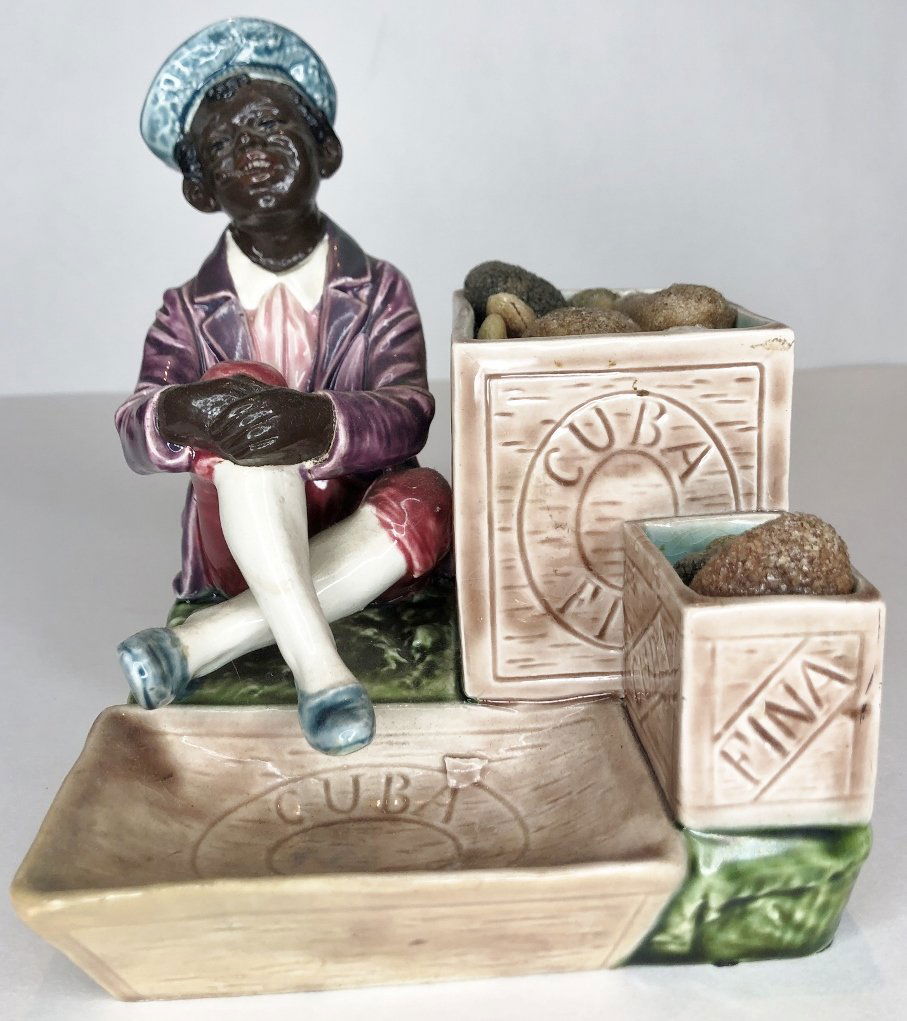 Majolica Cuban cigar holder,c.1900 (1 of 9)