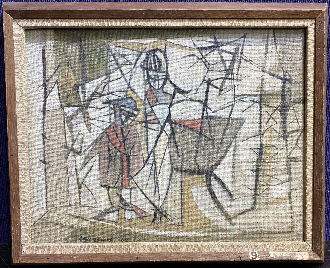 Painting of forest creatures by Ethel Edwards c.1950 (1 of 9)