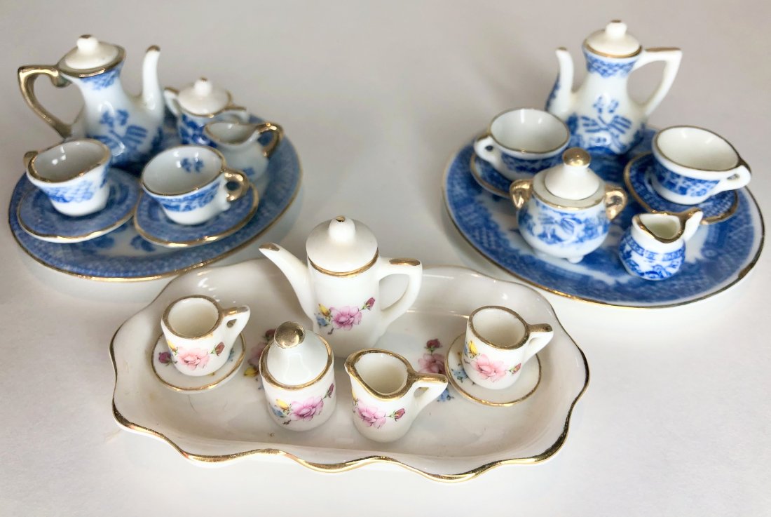 Three miniature tea sets (1 of 12)